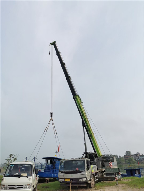 湘桥区桥梁建设吊装案例